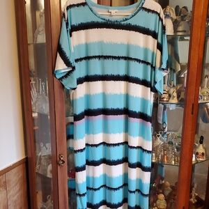 NWT (CH) LuLaRoe Maria T-shirt Knit Maxi Dress